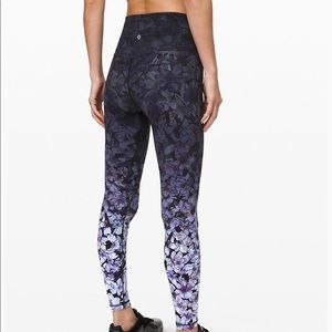 Lululemon Align Pant, floral ombré pattern.